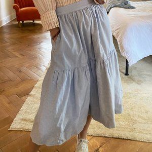 SHOP BURU Reversible Tiered Skirt SZ S/M